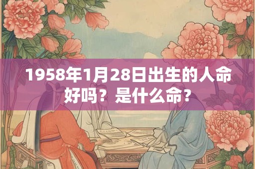 1958年1月28日出生的人命好吗？是什么命？