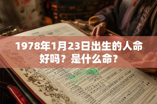 1978年1月23日出生的人命好吗？是什么命？