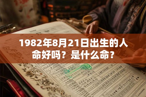1982年8月21日出生的人命好吗？是什么命？