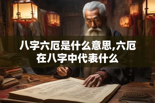 八字六厄是什么意思,六厄在八字中代表什么