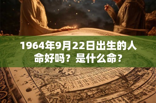 1964年9月22日出生的人命好吗？是什么命？