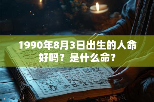 详细阅读:1990年8月3日出生的人命好吗?是什么命? 1990年8月3日出生的人命好吗?是什么命?