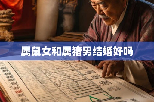 属鼠女和属猪男结婚好吗