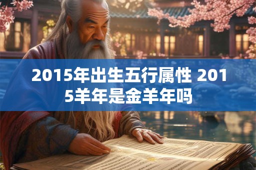 2015年出生五行属性 2015羊年是金羊年吗