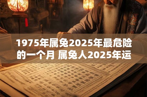 1975年属兔2025年最危险的一个月 属兔人2025年运势如何