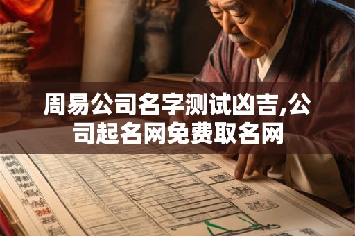 周易公司名字测试凶吉,公司起名网免费取名网