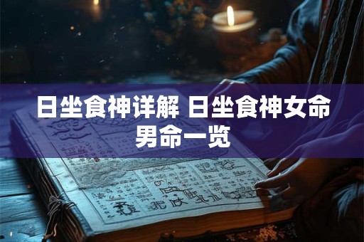 日坐食神详解 日坐食神女命男命一览