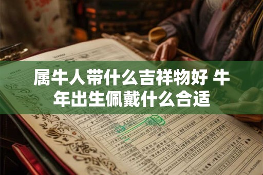 属牛人带什么吉祥物好 牛年出生佩戴什么合适