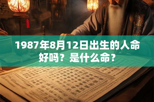 1987年8月12日出生的人命好吗？是什么命？
