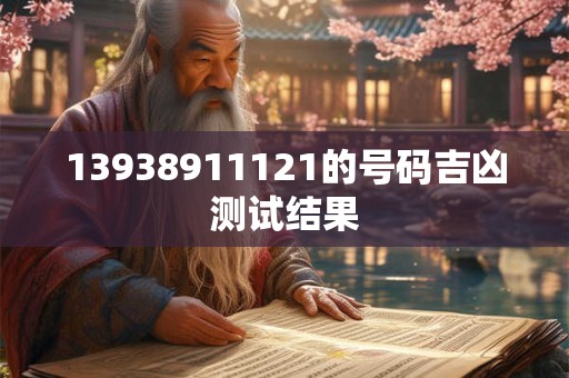 13938911121的号码吉凶测试结果