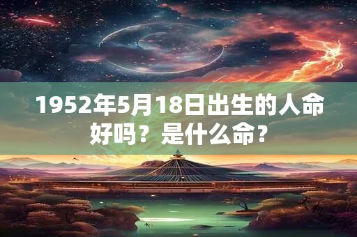 1952年5月18日出生的人命好吗？是什么命？