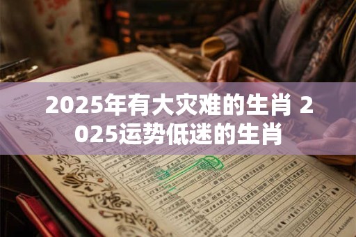 2025年有大灾难的生肖 2025运势低迷的生肖