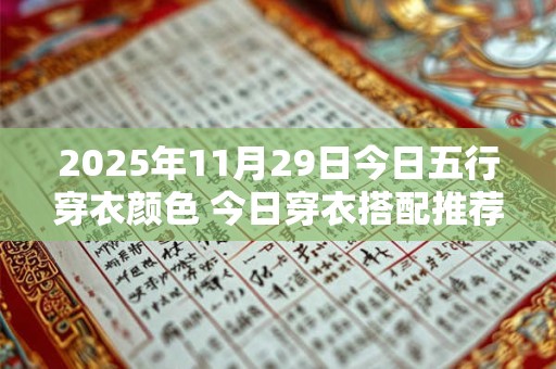 2025年11月29日今日五行穿衣颜色 今日穿衣搭配推荐！