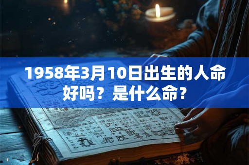 1958年3月10日出生的人命好吗？是什么命？
