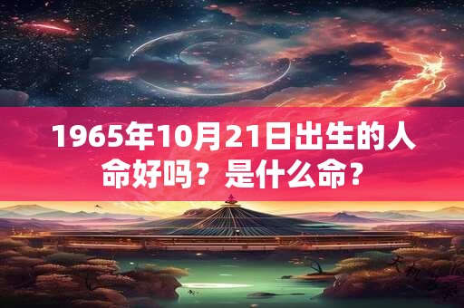 1965年10月21日出生的人命好吗？是什么命？