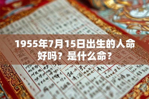 1955年7月15日出生的人命好吗？是什么命？