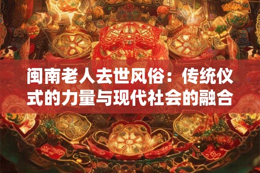 闽南老人去世风俗：传统仪式的力量与现代社会的融合