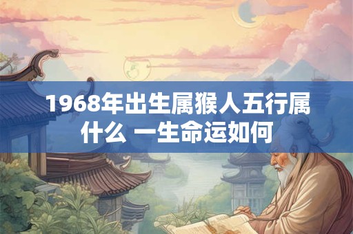 1968年出生属猴人五行属什么 一生命运如何