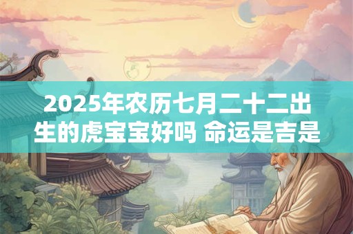 2025年农历七月二十二出生的虎宝宝好吗 命运是吉是凶