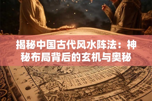 揭秘中国古代风水阵法：神秘布局背后的玄机与奥秘