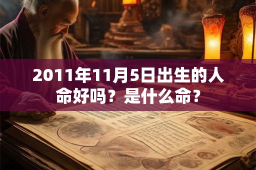 2011年11月5日出生的人命好吗？是什么命？