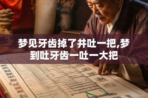 梦见牙齿掉了并吐一把,梦到吐牙齿一吐一大把 梦见牙齿掉了并吐一把,梦到吐牙齿一吐一大把