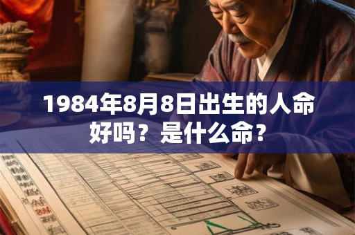 1984年8月8日出生的人命好吗？是什么命？
