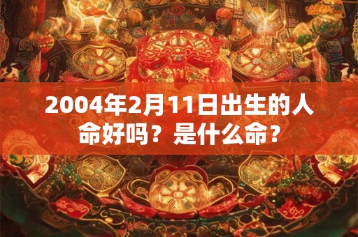 2004年2月11日出生的人命好吗？是什么命？