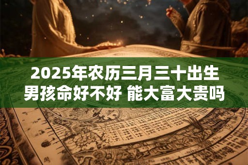 2025年农历三月三十出生男孩命好不好 能大富大贵吗