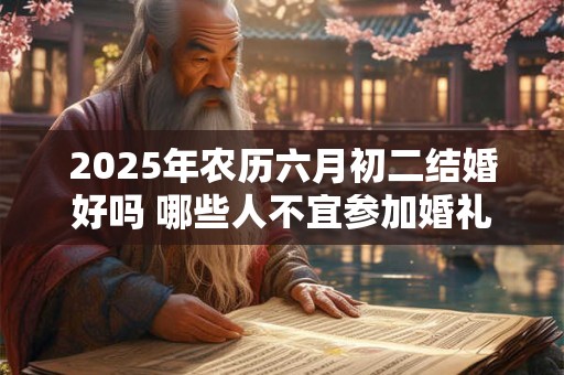 2025年农历六月初二结婚好吗 哪些人不宜参加婚礼