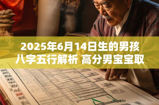 2025年6月14日生的男孩八字五行解析 高分男宝宝取名字