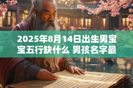 2025年8月14日出生男宝宝五行缺什么 男孩名字最新免费版