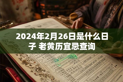 2024年2月26日是什么日子 老黄历宜忌查询