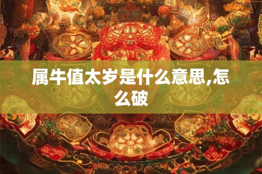 属牛值太岁是什么意思,怎么破