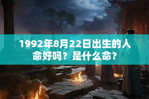 1992年8月22日出生的人命好吗？是什么命？