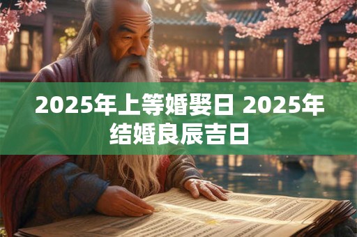 2025年上等婚娶日 2025年结婚良辰吉日