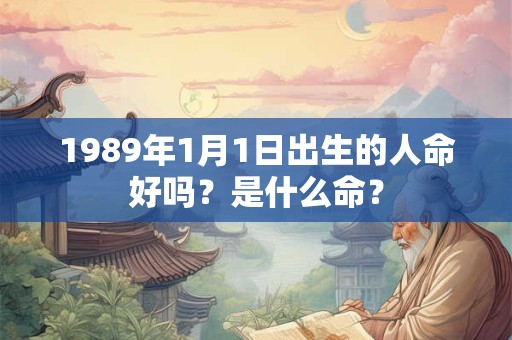 1989年1月1日出生的人命好吗？是什么命？