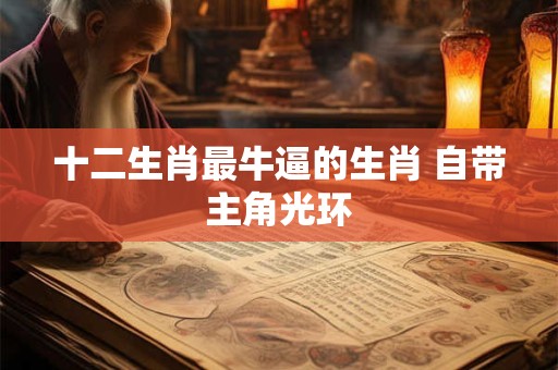 十二生肖最牛逼的生肖 自带主角光环 十二生肖最牛逼的生肖 自带主角光环