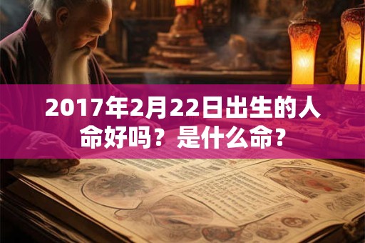 2017年2月22日出生的人命好吗？是什么命？