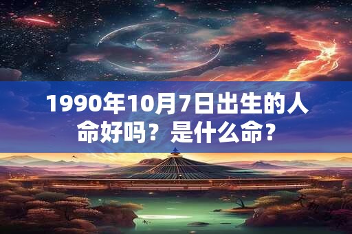 1990年10月7日出生的人命好吗？是什么命？