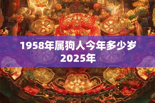 1958年属狗人今年多少岁2025年