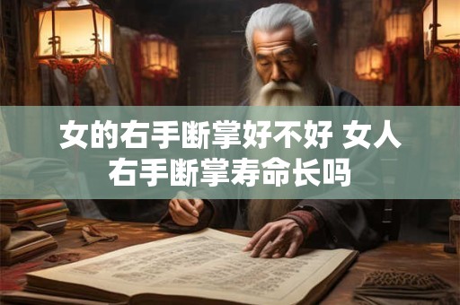 女的右手断掌好不好 女人右手断掌寿命长吗