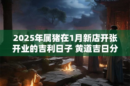 2025年属猪在1月新店开张开业的吉利日子 黄道吉日分析