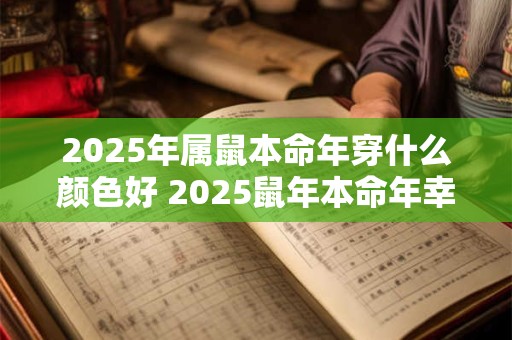2025年属鼠本命年穿什么颜色好 2025鼠年本命年幸运色
