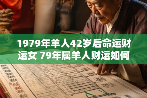 1979年羊人42岁后命运财运女 79年属羊人财运如何
