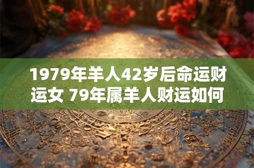 1979年羊人42岁后命运财运女 79年属羊人财运如何