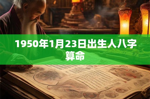 1950年1月23日出生人八字算命