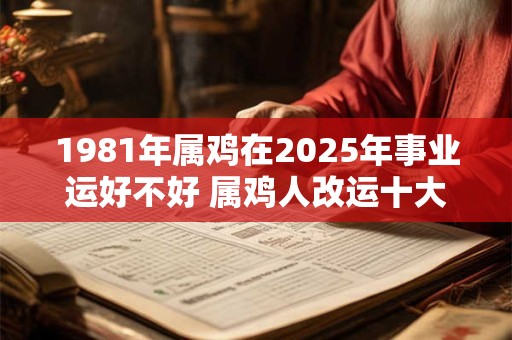 1981年属鸡在2025年事业运好不好 属鸡人改运十大方法！