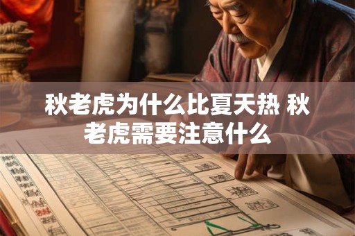 秋老虎为什么比夏天热 秋老虎需要注意什么