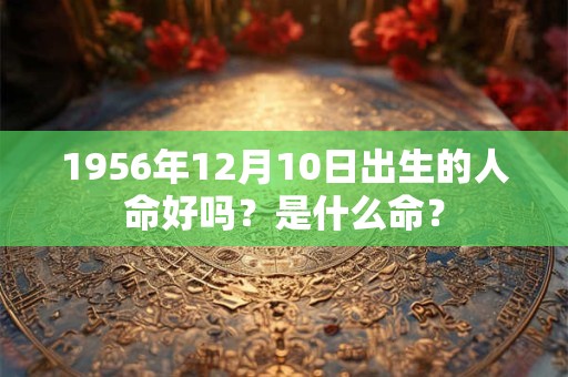 1956年12月10日出生的人命好吗？是什么命？
